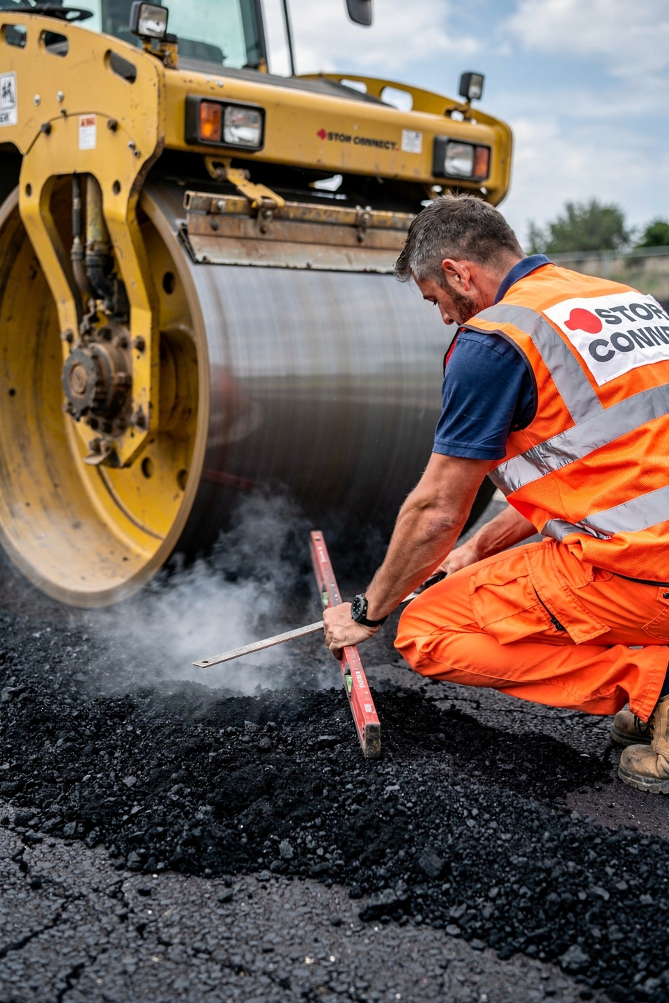 Asphaltierungs-Prozess STOR Connect